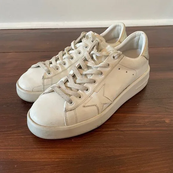 Golden Goose White Athletic Shoes - Picture 1 of 11